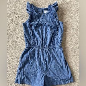 Chambray Eyelet Romper
